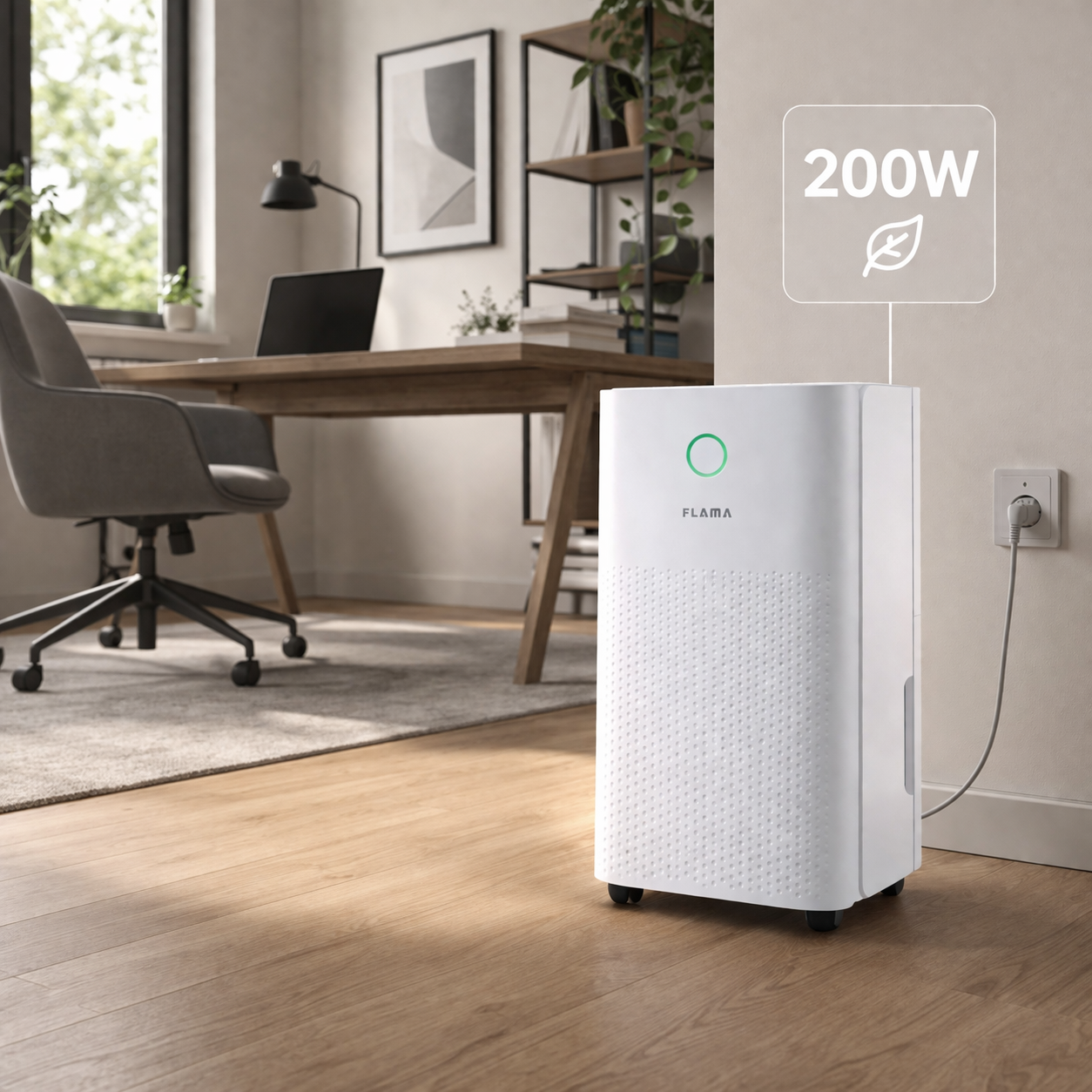 Déshumidificateur Flama 12L 200W - Pièces 40 m²