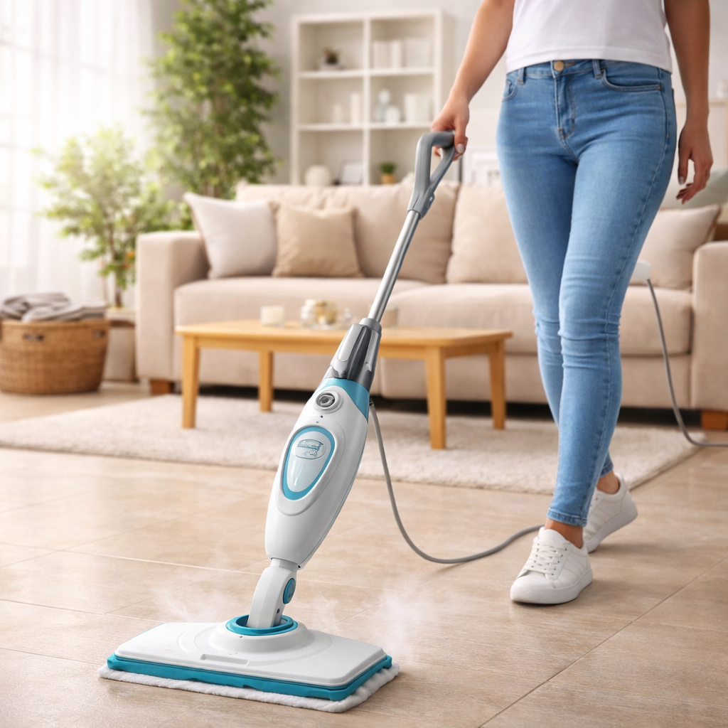 Balai vapeur Black & Decker – 1300W, Nettoyage multi-surfaces