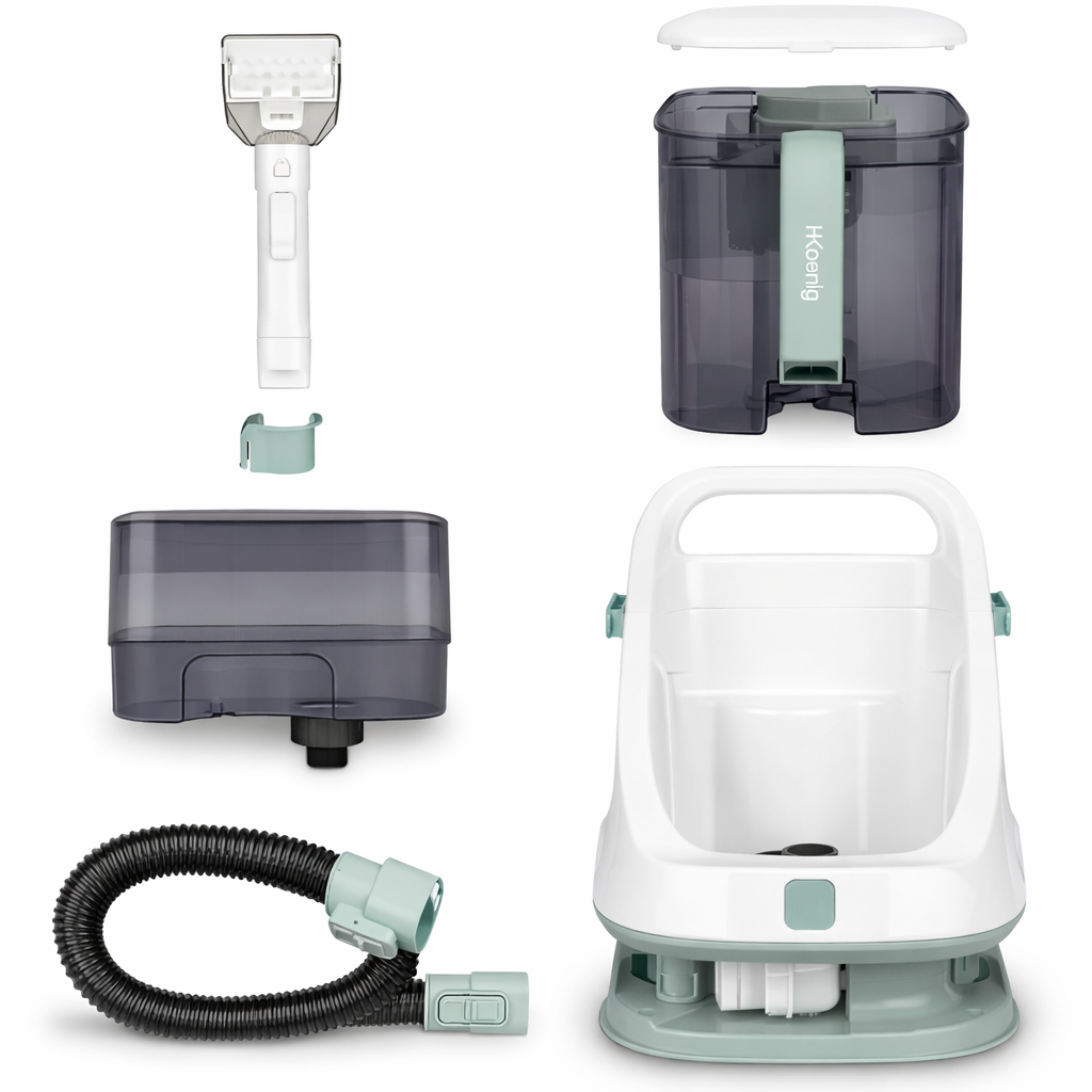 Aspirateur shampouineuse Hkoenig 650W, Réservoir 1,4L