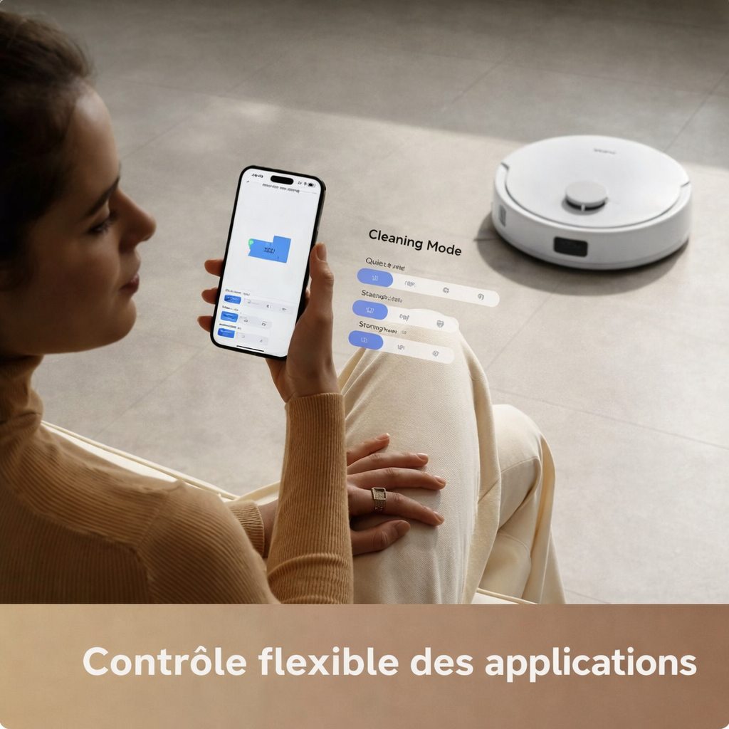 Robot aspirateur Dreame - Navigation intelligente, Lavage, Wi-Fi