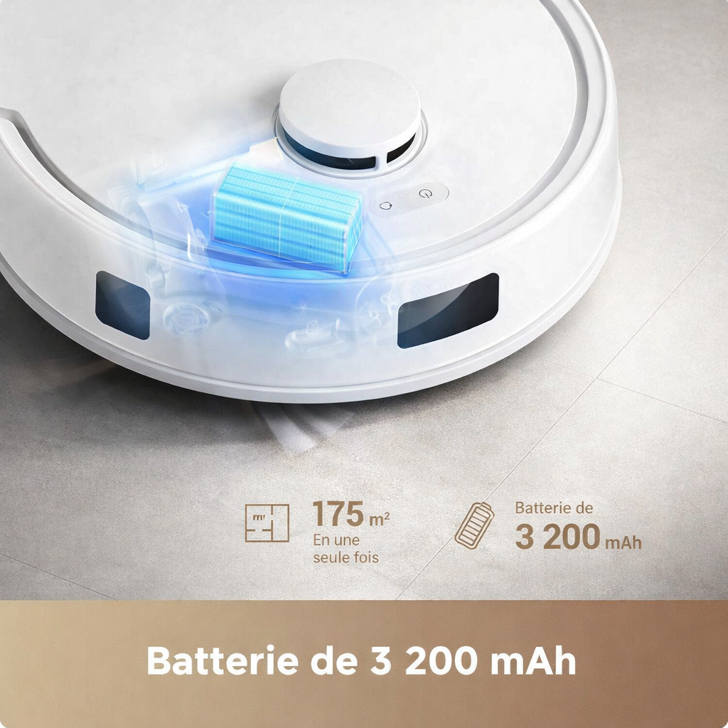 Robot aspirateur Dreame - Navigation intelligente, Lavage, Wi-Fi
