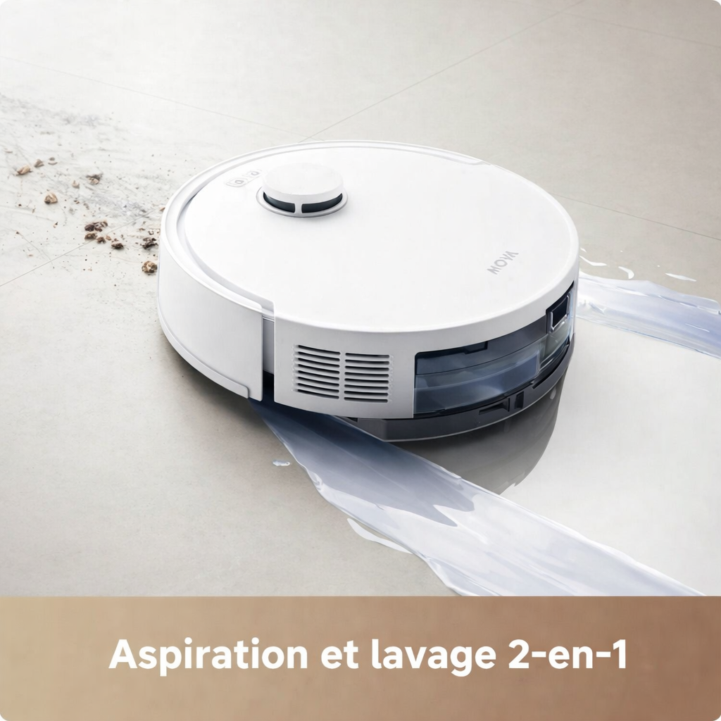Robot aspirateur Dreame - Navigation intelligente, Lavage, Wi-Fi
