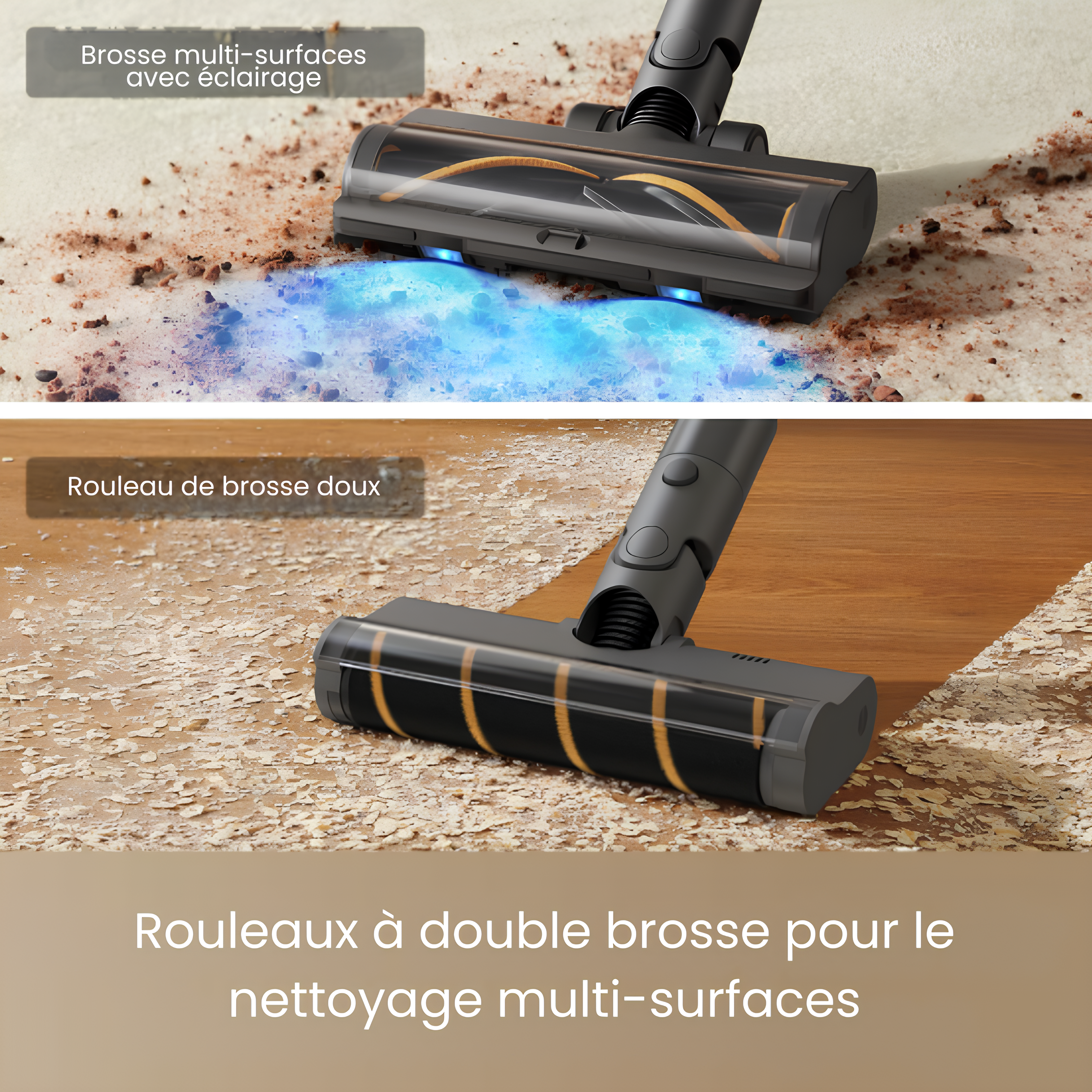 Aspirateur sans fil Dreame R20 – 190W, Autonomie 90 min