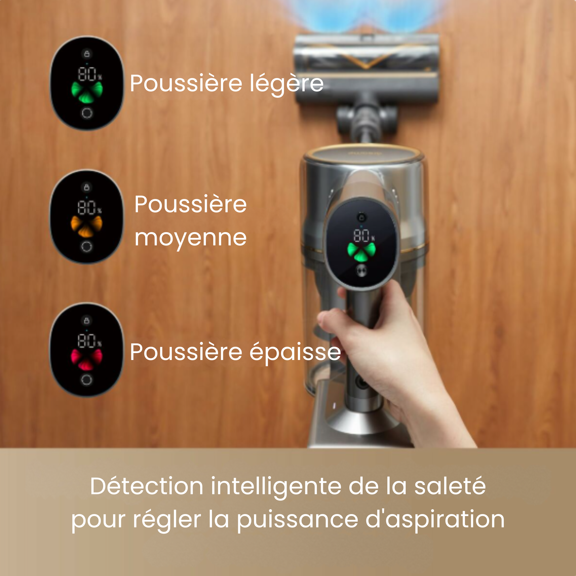 Aspirateur sans fil Dreame R20 – 190W, Autonomie 90 min