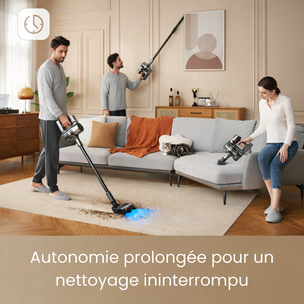 Aspirateur sans fil Dreame R20 – 190W, Autonomie 90 min