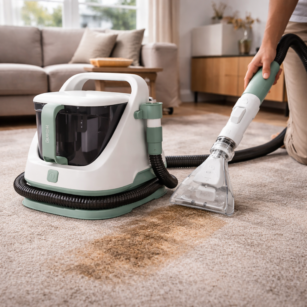 Aspirateur shampouineuse Hkoenig 650W, Réservoir 1,4L